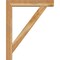 Ekena Millwork Traditional Block Rough Sawn Bracket w/ Offset Brace, Western Red Cedar, 6"W x 32"D x 40"H BKT0604X32X40TRA05RWR - alternate 3